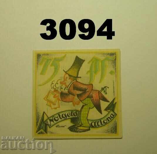 Αλτόνα 75 πφένιχ 1921 Γερμανία με τιμή 2.00 BGN | € 1.02