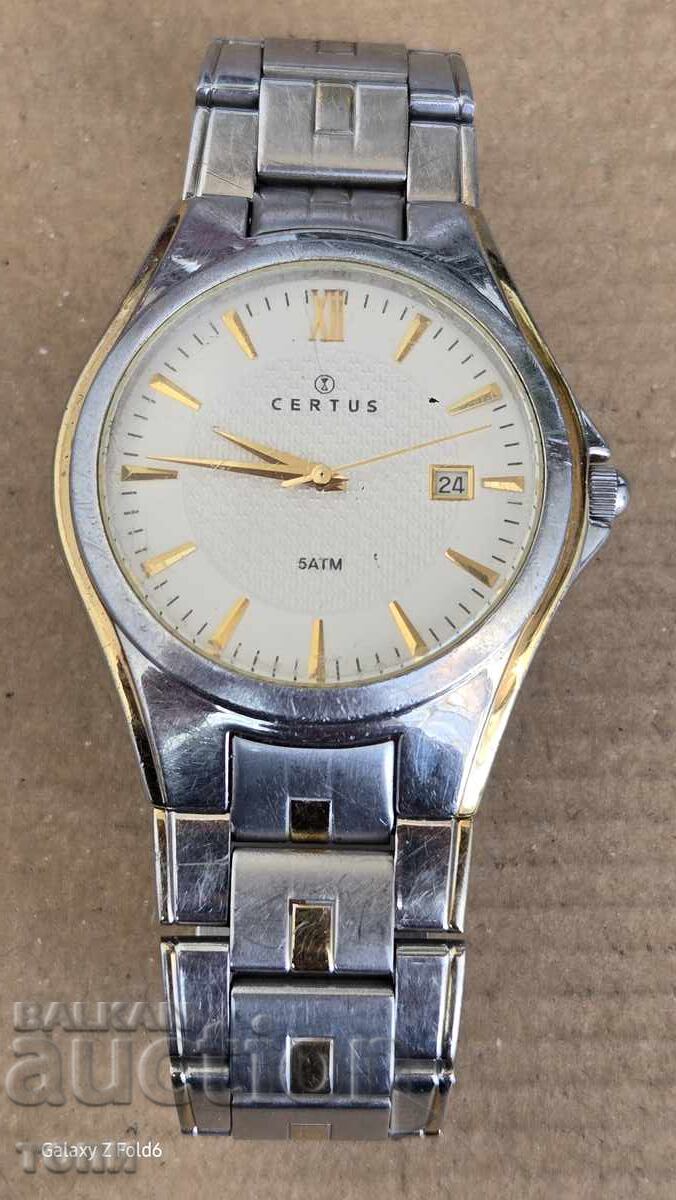 CERTUS WR 50 QUARTZ ΣΠΑΝΙΟ ΛΕΙΤΟΥΡΓΕΙ ΧΩΡΙΣ ΕΓΓΥΗΣΗ BZC !!!! με τιμή 17.00 BGN | € 8.69