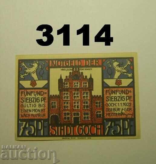 Goch 75 pfennig 1922 Германия