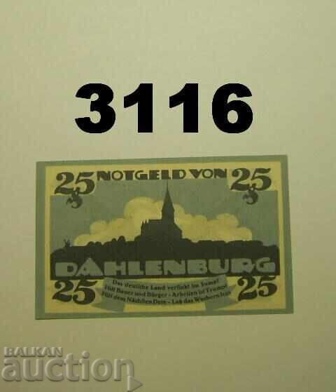 Dahlenburg 25 pfennig 1920 Германия с цена 2.00 лв. | € 1.02