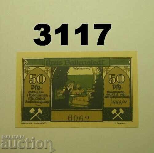 Ballenstedt 50 pfennig 1921 Германия