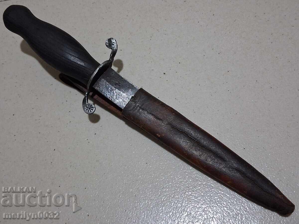 Аукцион Габровска кама с кания миньон нож ОРИГИНАЛ