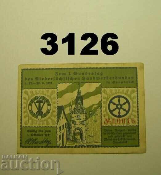 Όσναμπρικ 50 φεννίγκ 1921 Γερμανία με τιμή 2.00 BGN | € 1.02