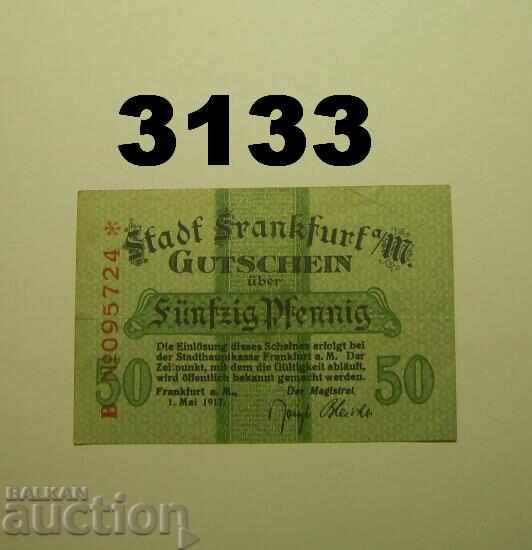Frankfurt am Main 50 pfennig 1917 Германия Frankfurt am Main 50 pfennig 1917 Германия