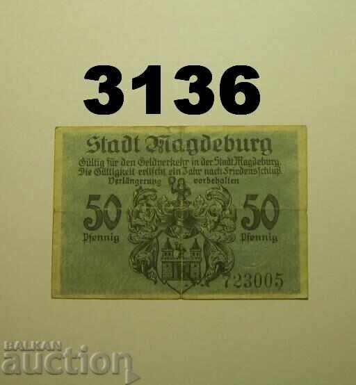 Magdeburg 50 pfennig 1918 Germania cu preț 1.00 BGN | € 0.51 Magdeburg 50 pfennig 1918 Germania cu preț 1.00 BGN | € 0.51