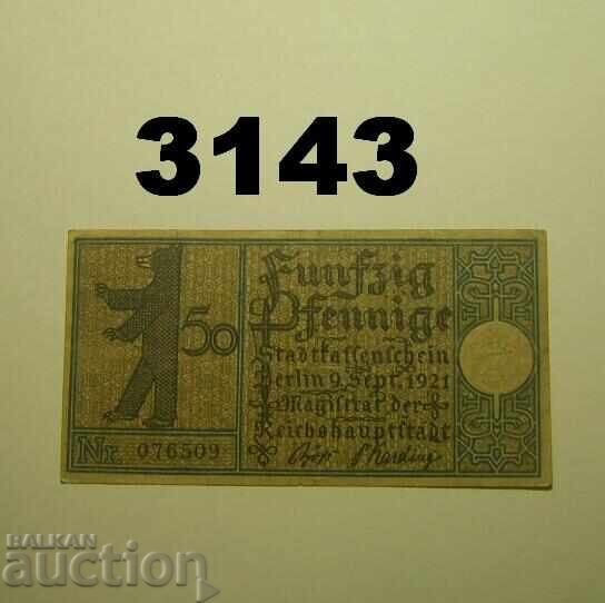 Berlin 50 pfennig 1921 Germany with price 0.50 BGN | € 0.26