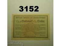 Württemberg Stuttgart 0.21 Goldmark = 1/20 Dollar Germany