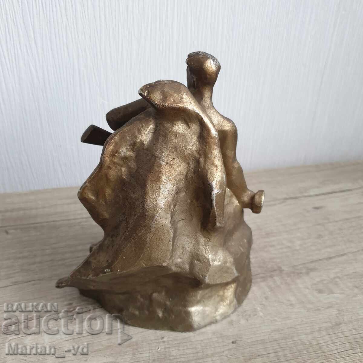 Δημοπρασία Παλαιό μπρούτζινο γλυπτό φιγούρα USSR