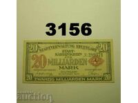Στουτγκάρδη 20 δισεκατομμύρια μάρκα 1923 Γερμανία