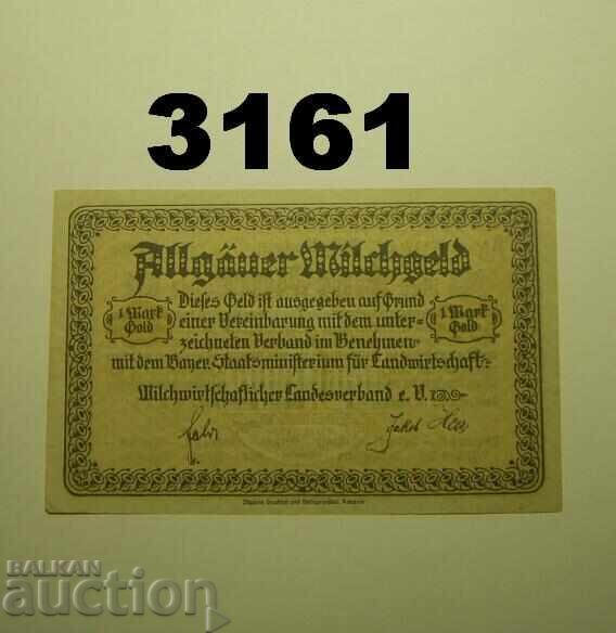 Kaufbeuren 1 Mark Gold 1923 Allgäuer Milchgeld с цена 15.00 лв. | € 7.67