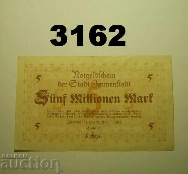 Immenstadt 5 million mark 1923 Germany Immenstadt 5 million mark 1923 Germany