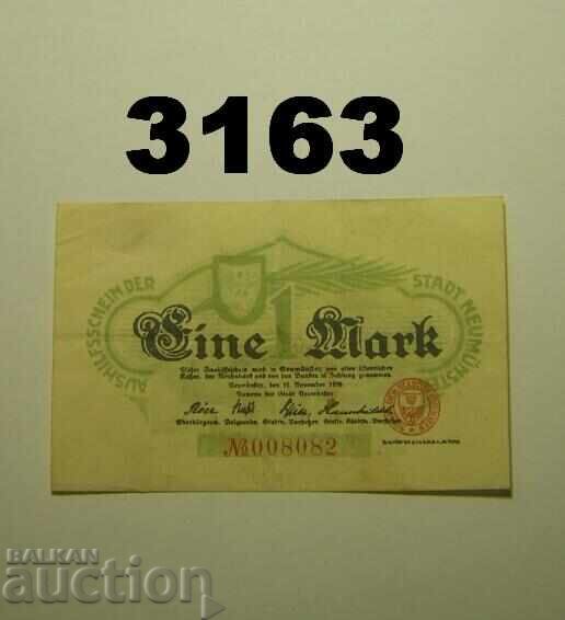 Neumünster 1 mark 1918 Германия Neumünster 1 mark 1918 Германия