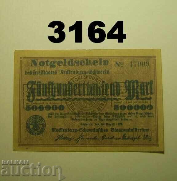 Mecklenburg-Schwerin 500,000 mark 1923 Germany