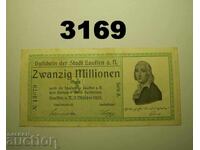 Lauffen 20 million mark 1923 Germany