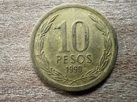 Chile - 10 pesos (1990)