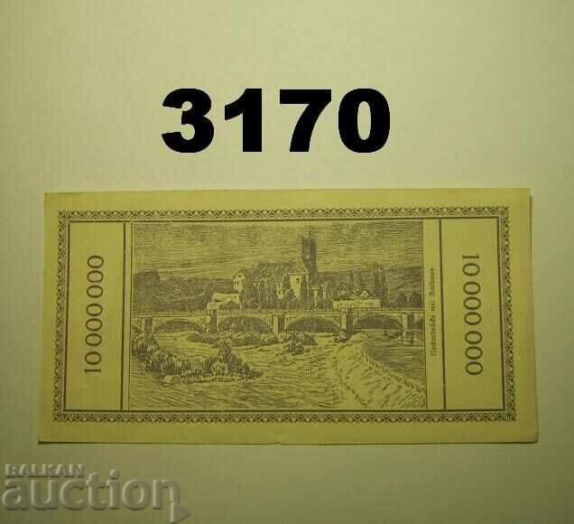 Lauffen 10 milioane mărci 1923 Germania cu preț 20.00 BGN | € 10.23 Lauffen 10 milioane mărci 1923 Germania cu preț 20.00 BGN | € 10.23