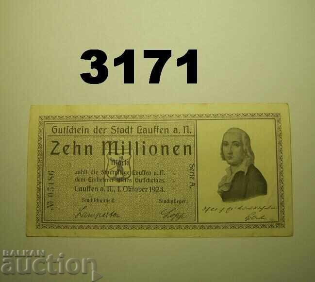 Lauffen 10 million mark 1923 Germany