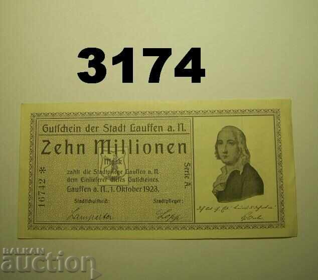 Lauffen 10 milioane mărci 1923 Germania