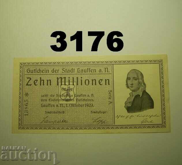 Λάουφεν 10 εκατομμύρια μάρκα 1923 Γερμανία Λάουφεν 10 εκατομμύρια μάρκα 1923 Γερμανία