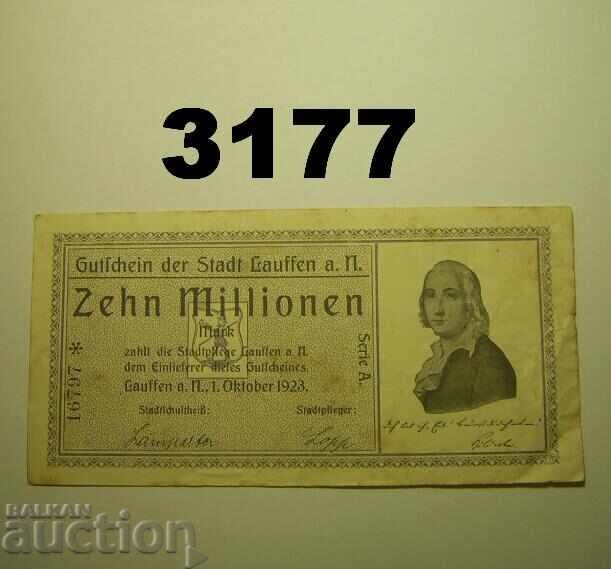 Λάουφεν 10 εκατομμύρια μάρκα 1923 Γερμανία