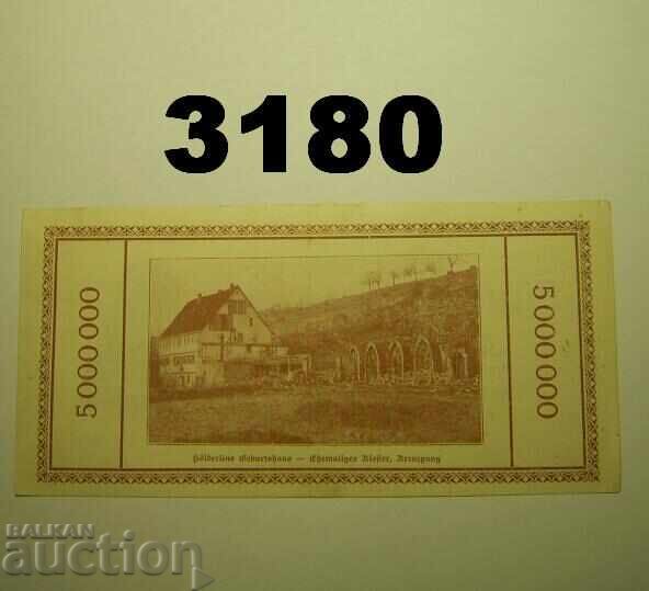 Lauffen 5 millionen mark 1923 Германия с цена 15.00 лв. | € 7.67