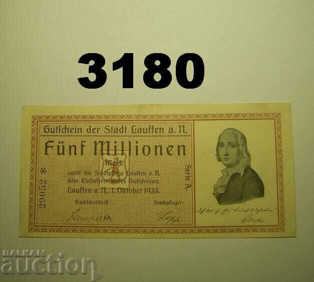 Lauffen 5 millionen mark 1923 Германия
