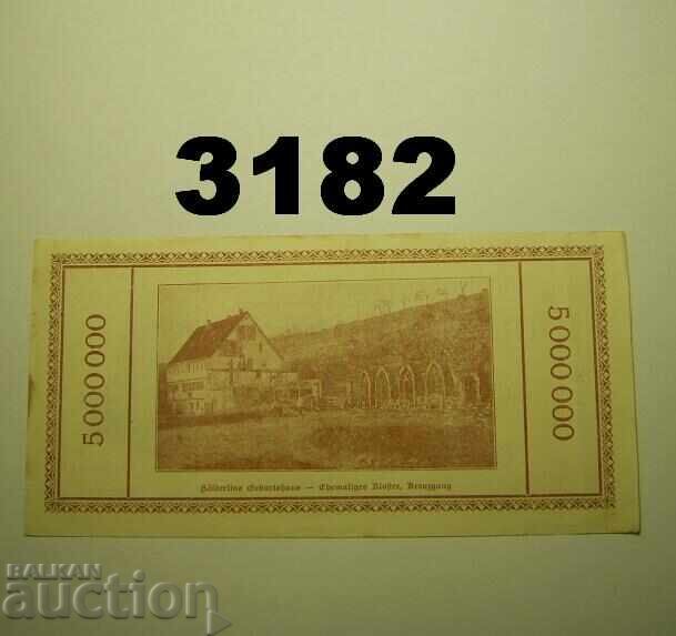 Lauffen 5 million mark 1923 Germany with price 12.00 BGN | € 6.14 Lauffen 5 million mark 1923 Germany with price 12.00 BGN | € 6.14