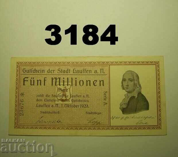 Lauffen 5 milioane mărci 1923 Germania