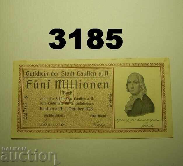 Lauffen 5 millionen mark 1923 Германия
