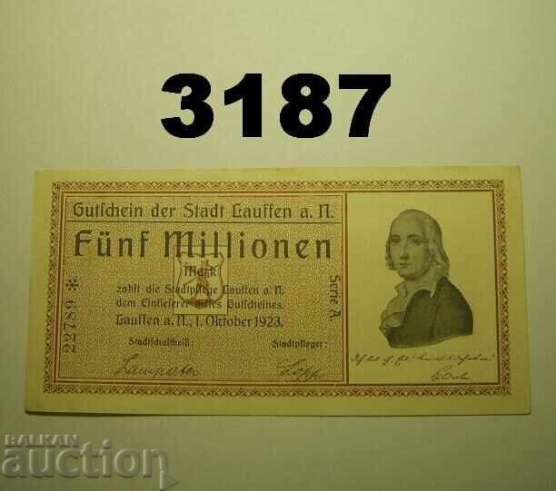 Lauffen 5 million mark 1923 Germany