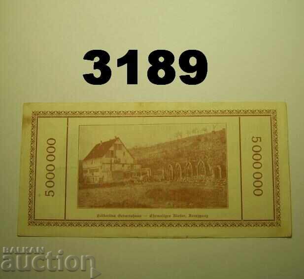 Lauffen 5 million mark 1923 Germany with price 10.00 BGN | € 5.11 Lauffen 5 million mark 1923 Germany with price 10.00 BGN | € 5.11