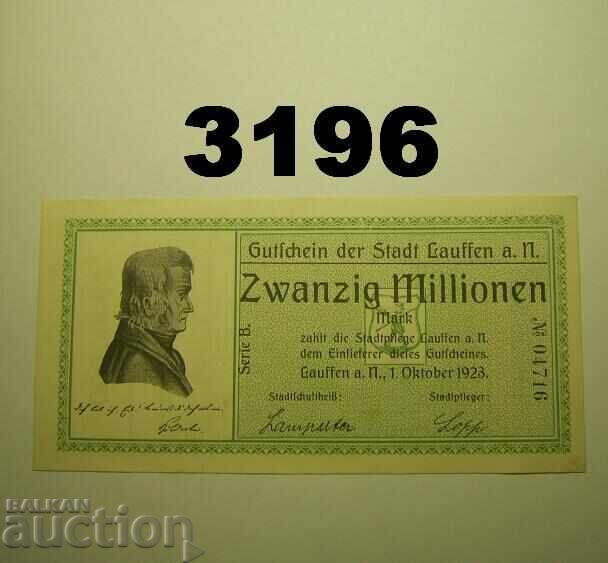 Lauffen 20 milioane mărci 1923 Germania