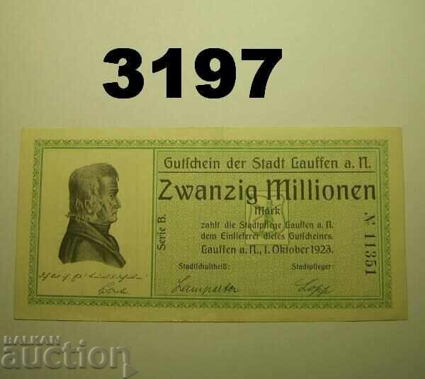 Lauffen 20 million mark 1923 Germany