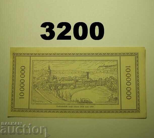 Λάουφεν 10 εκατομμύρια μάρκα 1923 Γερμανία με τιμή 12.00 BGN | € 6.14 Λάουφεν 10 εκατομμύρια μάρκα 1923 Γερμανία με τιμή 12.00 BGN | € 6.14