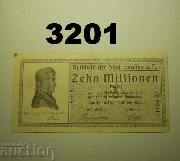 Λάουφεν 10 εκατομμύρια μάρκα 1923 Γερμανία