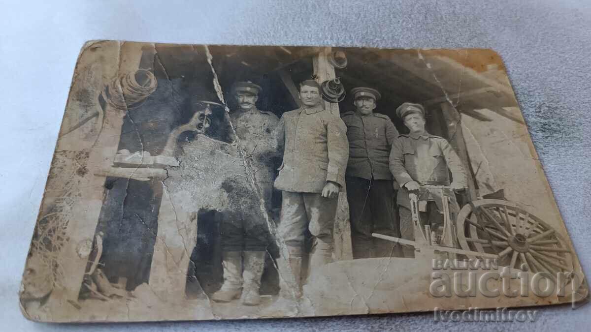 Снимка Офицери и войници 1918 П С В Снимка Офицери и войници 1918 П С В