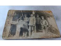 Fotografie Ofițeri și soldați 1918 P. R. B