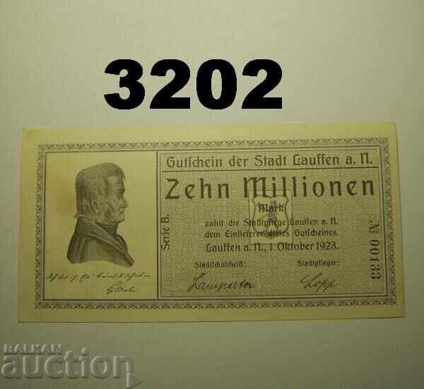 Λάουφεν 10 εκατομμύρια μάρκα 1923 Γερμανία Λάουφεν 10 εκατομμύρια μάρκα 1923 Γερμανία