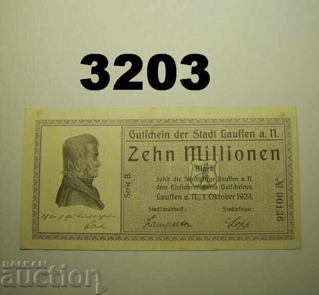 Λάουφεν 10 εκατομμύρια μάρκα 1923 Γερμανία Λάουφεν 10 εκατομμύρια μάρκα 1923 Γερμανία