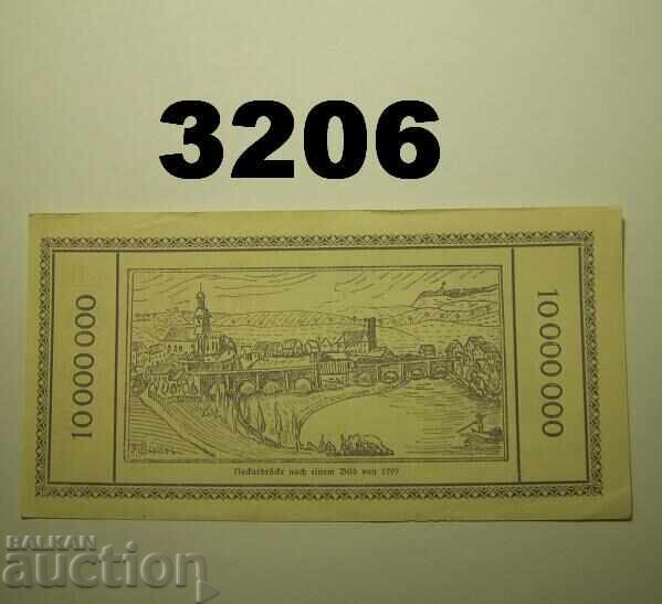 Lauffen 10 millionen mark 1923 Германия с цена 10.00 лв. | € 5.11