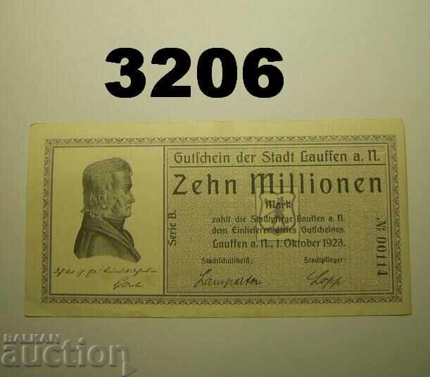 Lauffen 10 millionen mark 1923 Германия