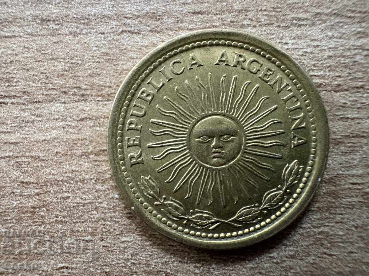 Аржентина - 1 песо (1974) с цена 0.60 лв. | € 0.31 Аржентина - 1 песо (1974) с цена 0.60 лв. | € 0.31