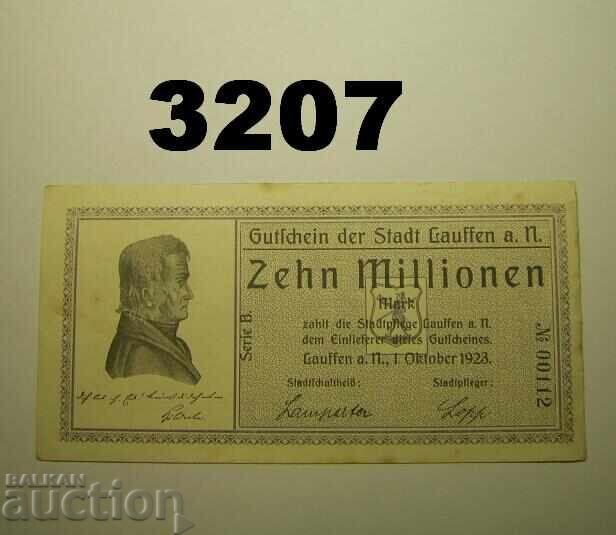 Lauffen 10 milioane mărci 1923 Germania
