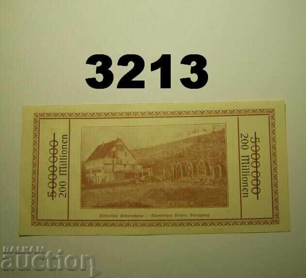 Λάουφεν 200 εκατομμύρια μάρκα 1923 Γερμανία με τιμή 14.00 BGN | € 7.16