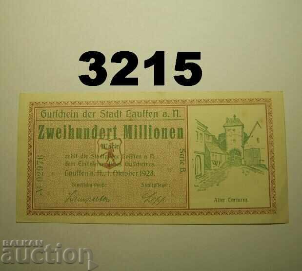 Λάουφεν 200 εκατομμύρια μάρκα 1923 Γερμανία