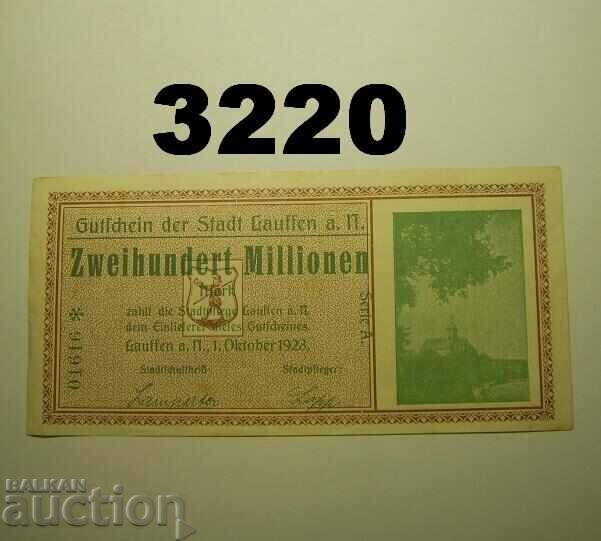 Lauffen 200 Million Mark 1923 Germany