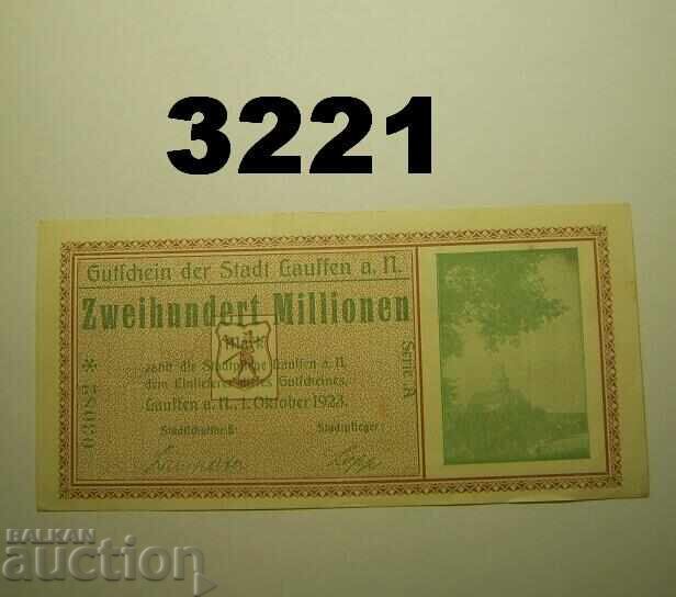 Lauffen 200 Million Mark 1923 Germany