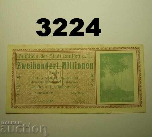 Lauffen 200 Million Mark 1923 Germany