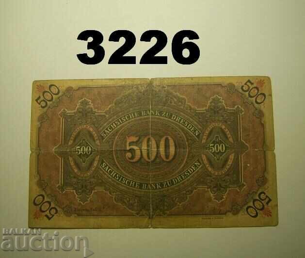 Dresden 500 Mark 1890 Germany Sächsische Bank with price 15.00 BGN | € 7.67