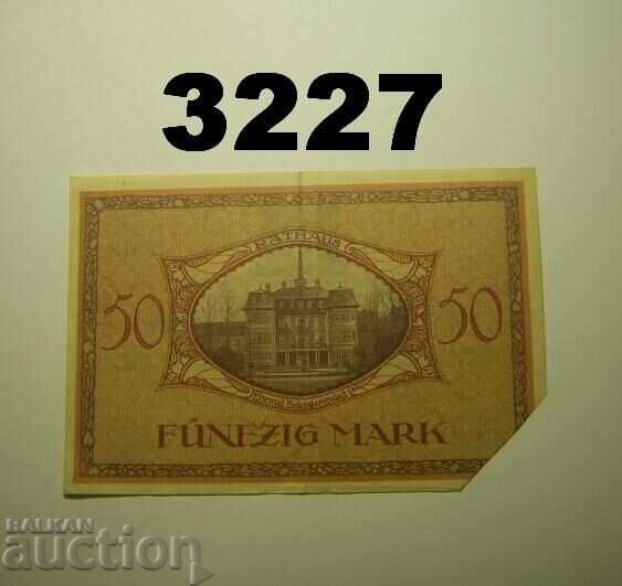 Highest on the Main 50 mark 1918 INVALID Germany with price 80.00 BGN | € 40.90